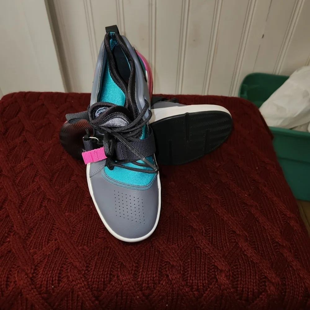 Nike Air Force 270 GS Cool Gray Jade Anthracite AJ8208-005 YOUTH 6.5